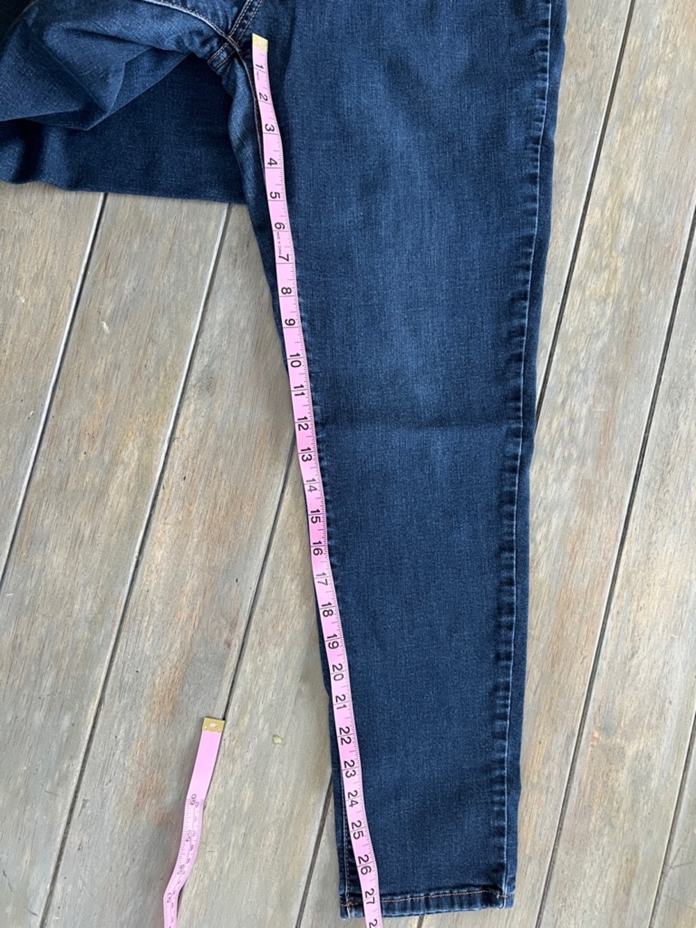 Falls Creek Dark Blue Skinny Jeans - Picture 5 of 10
